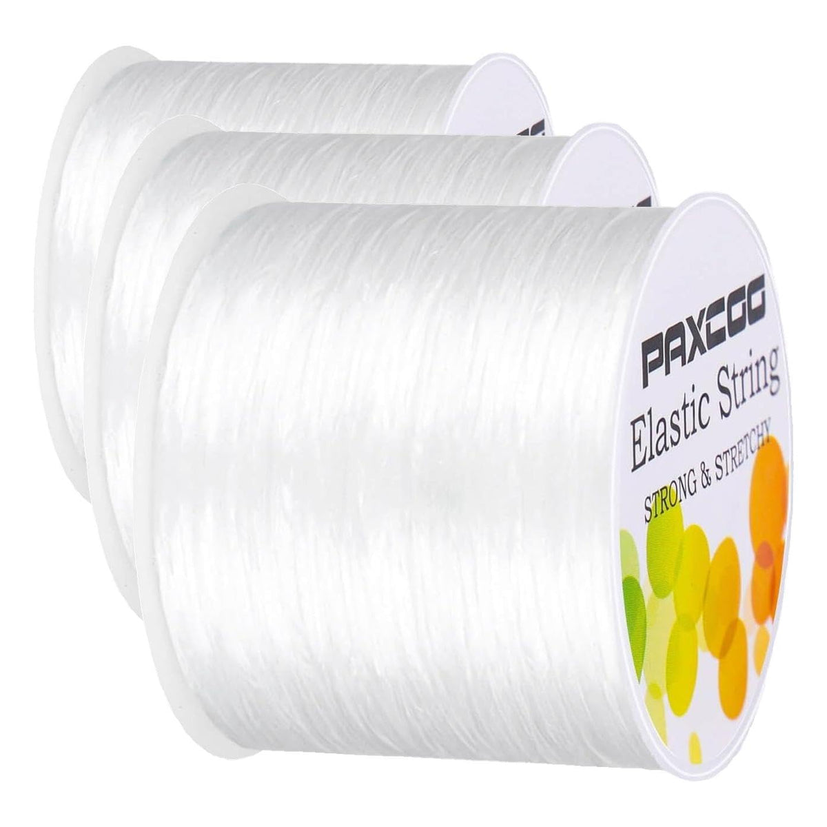 Paxcoo Elastic Bracelet String Cord Stretch Bead Cord for Jewelry Making and Bracelets Making
