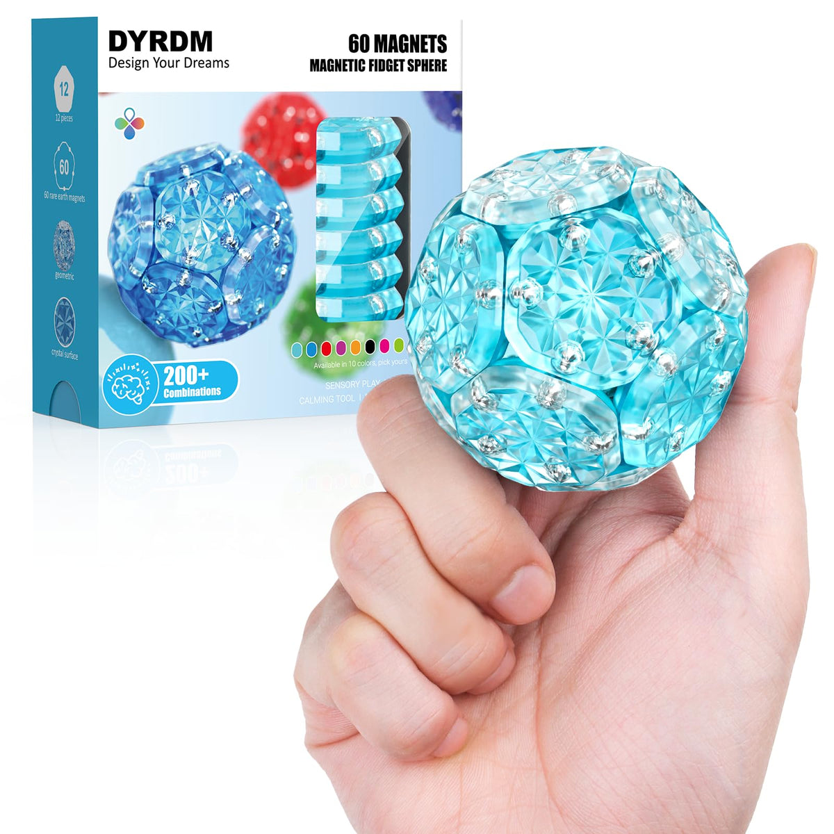 Magnetic Fidget Sphere, Adult Fidget Toy for Focus & Stress Relief
