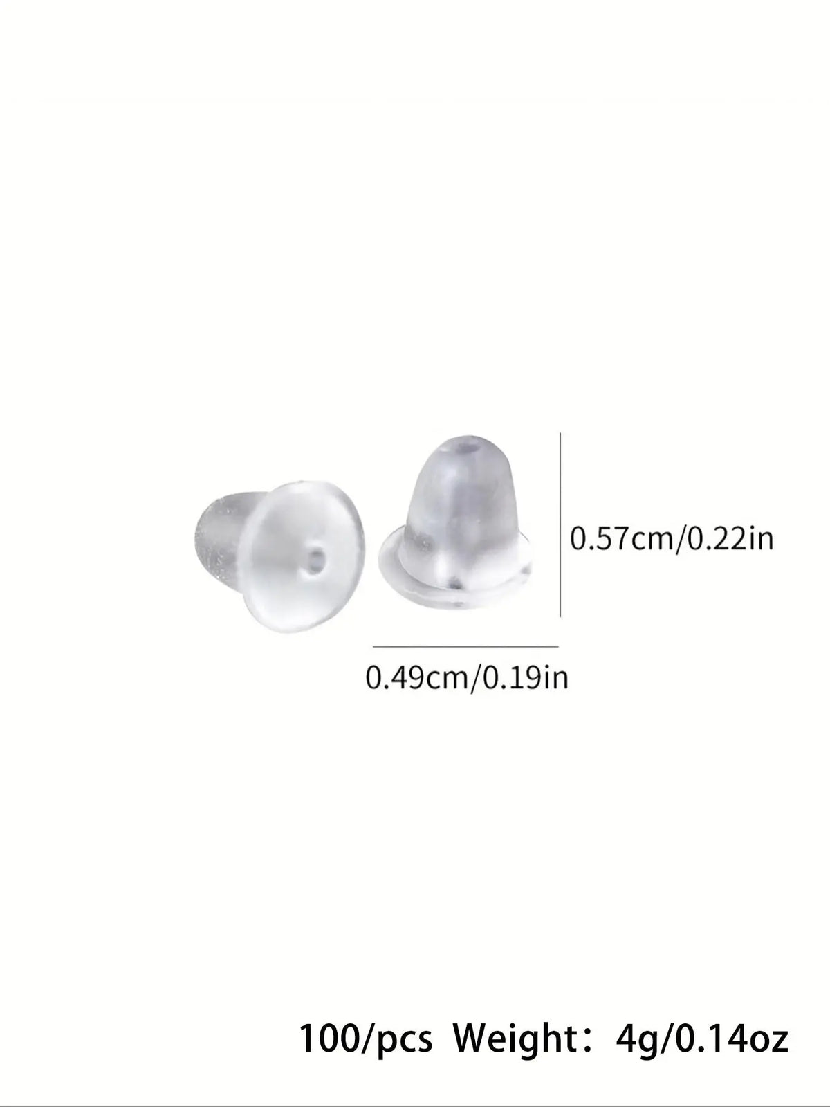 Clear Silicone Earring Backs, Transparent Earring Back Stoppers, DIY Earring Accessories for Women & Girls, Fashion Accessories for Daily Wear, Diy Beading Accessories, Jewelry Making Supplies