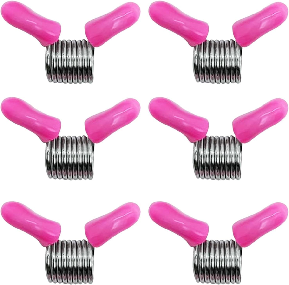 Bead Clamps with Red Handles, 6‑Piece