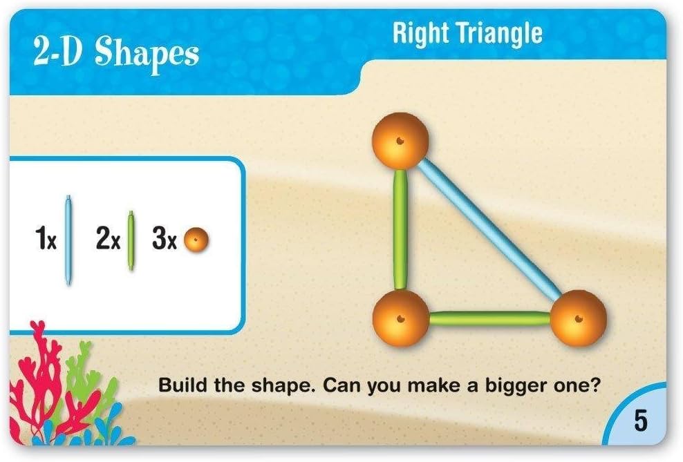 Learning Resources Dive Into Shapes! A Sea & Build Geometry Set