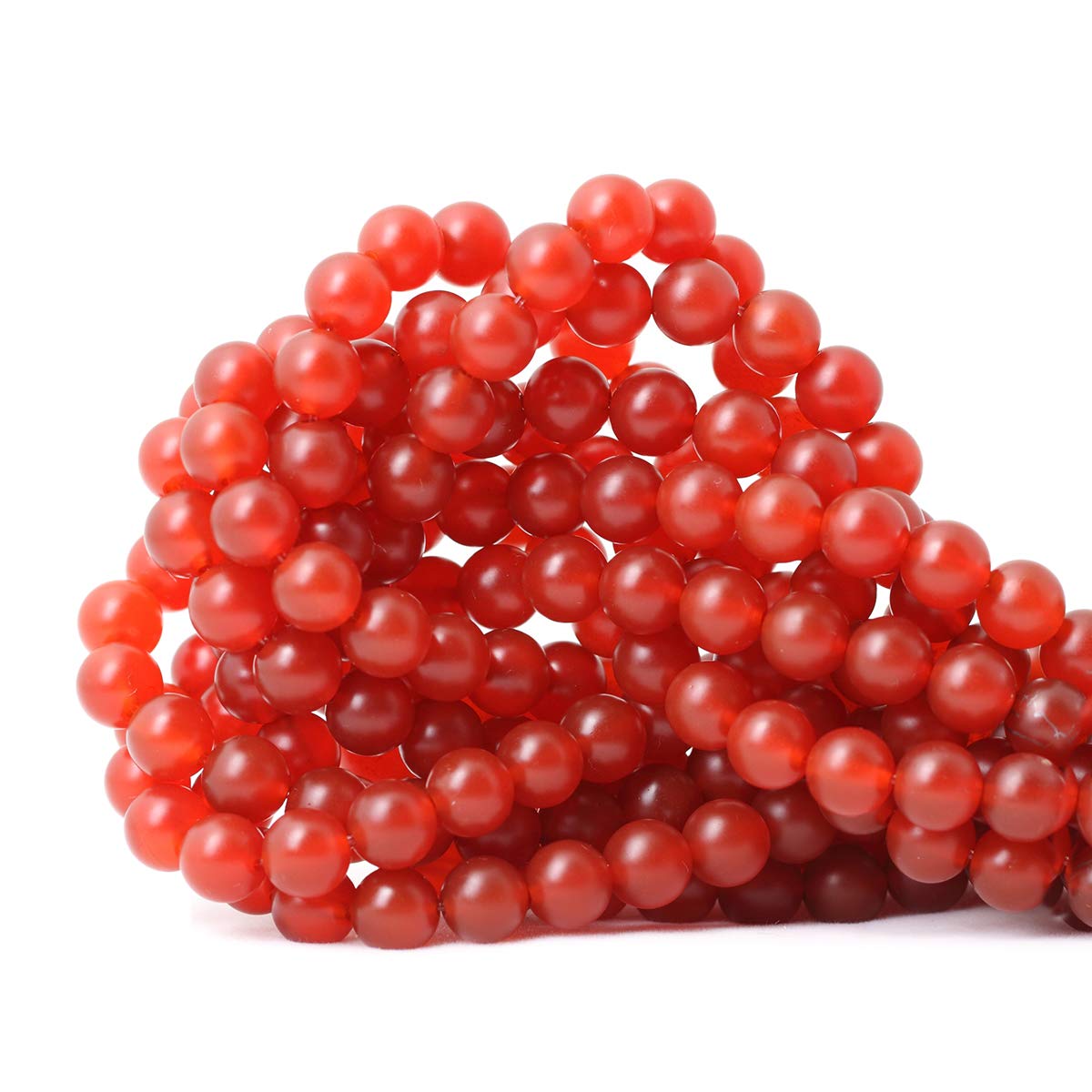 60PCS 6mm Natural Indian Agate Gemstone Round Loose Beads for Jewelry Making DIY 1 Strand 15"