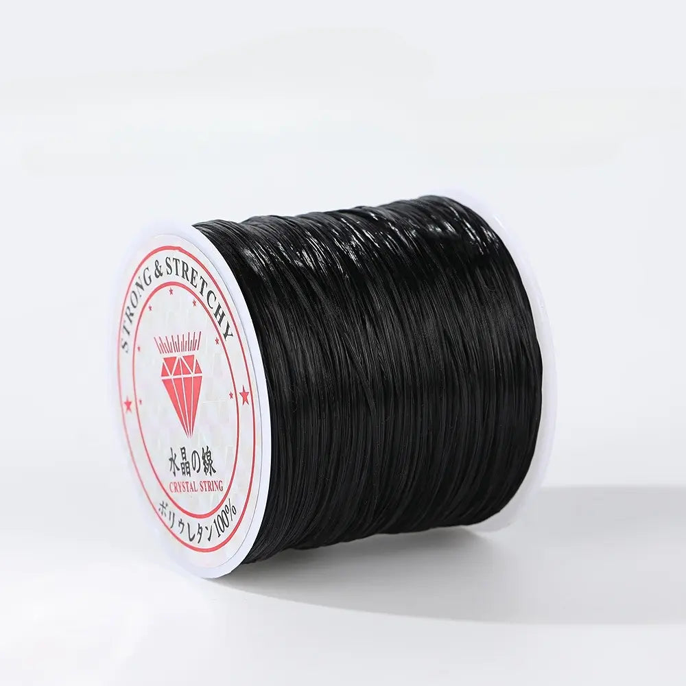 1 Roll Of 0.8mm Elastic Thread (about 2362.2 inch) Suitable For DIY Jewelry Bracelet Necklace Making -Beading Cords & Threads