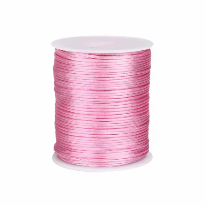 1mm Nylon Satin Braiding Cord - 100 Yards, Durable & Flexible, Ideal for DIY Crafts, Beaded Jewelry, Macrame Bracelets, Chinese Knotting, Easy to Use & Store