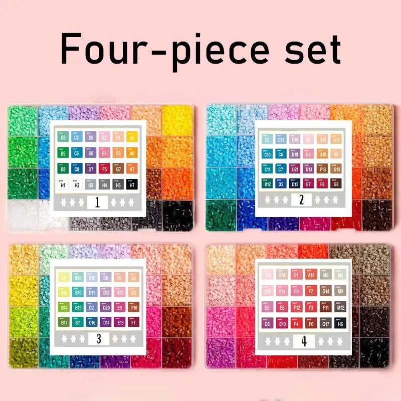 Complete DIY Perler beads Puzzle Kit, 2.6mm 3D Mard Puzzle Tools, Full Set Puzzle Materials, Boxed Puzzle Making Supplies, Creative Craft Kit, DIY Mixed Beads Assortment, Beading Making, Beaded Making Kit, Bead Kits