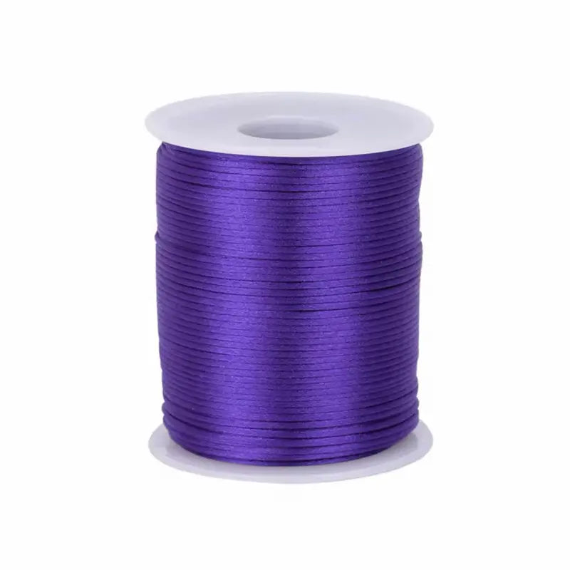 1mm Nylon Satin Braiding Cord - 100 Yards, Durable & Flexible, Ideal for DIY Crafts, Beaded Jewelry, Macrame Bracelets, Chinese Knotting, Easy to Use & Store