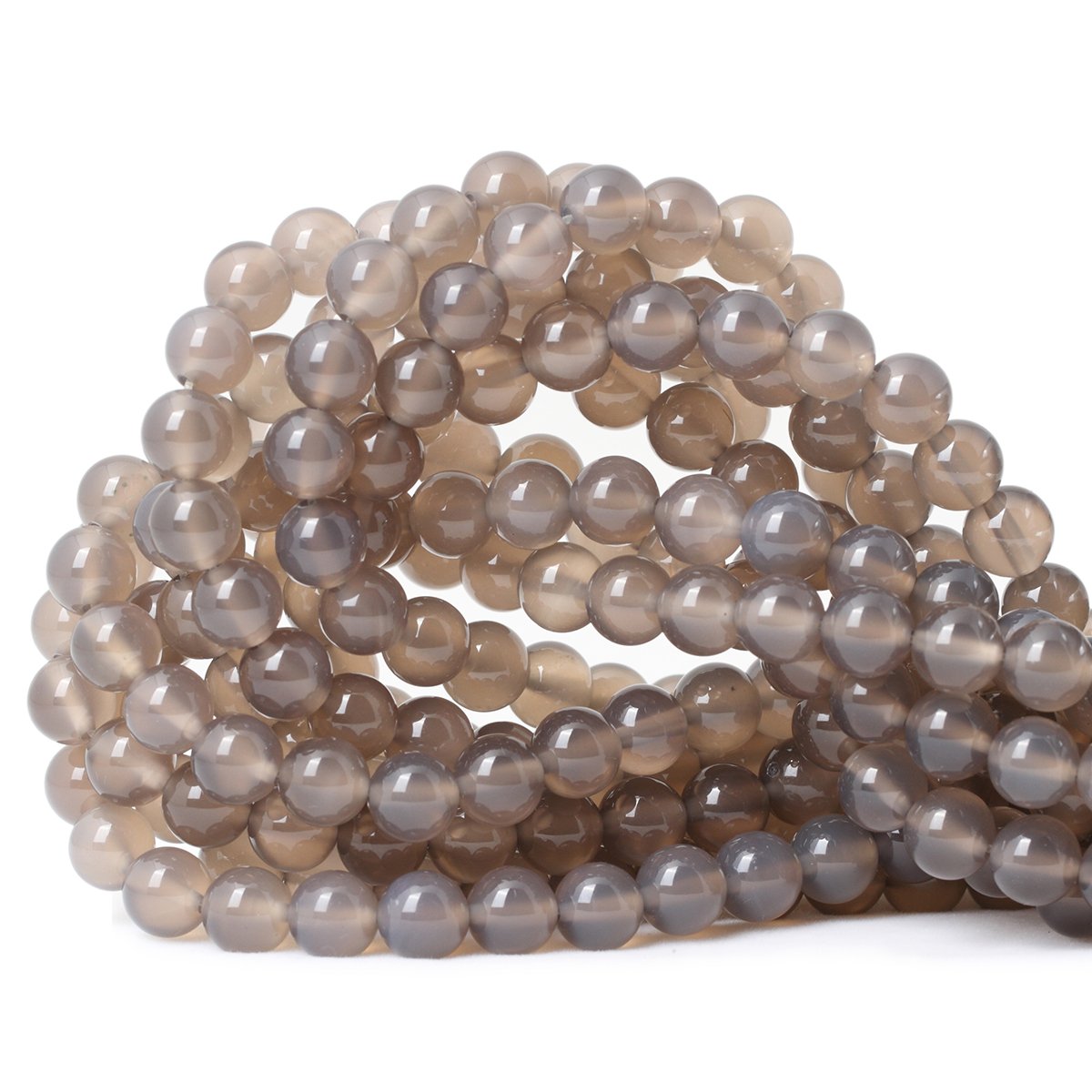 60PCS 6mm Natural Indian Agate Gemstone Round Loose Beads for Jewelry Making DIY 1 Strand 15"