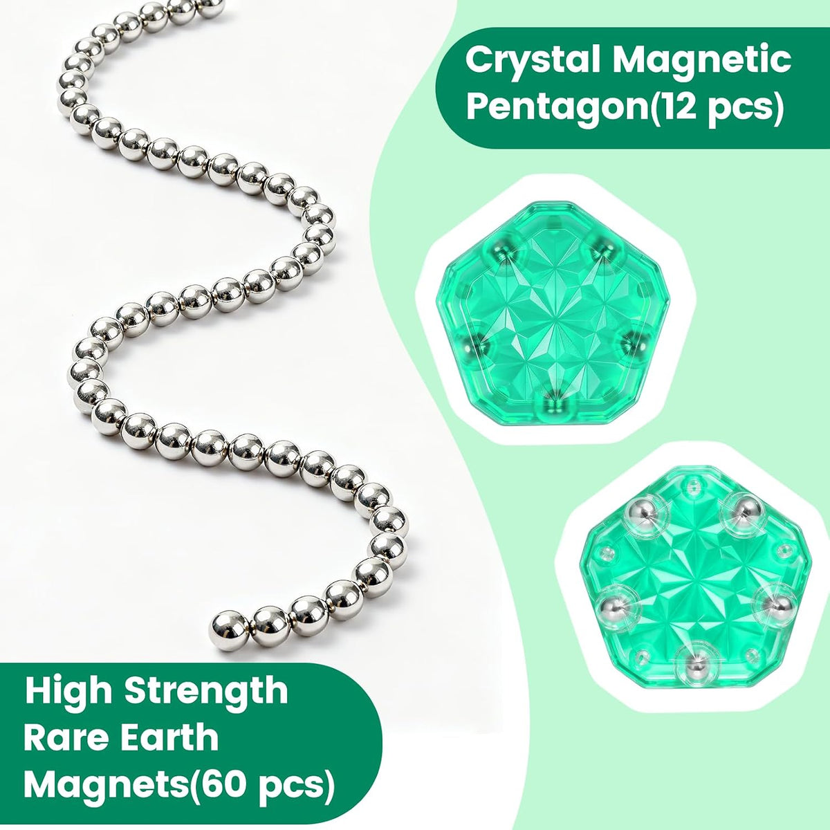 Magnetic Fidget Sphere, Adult Fidget Toy for Focus & Stress Relief