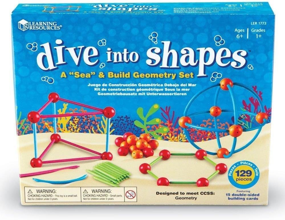 Learning Resources Dive Into Shapes! A Sea & Build Geometry Set