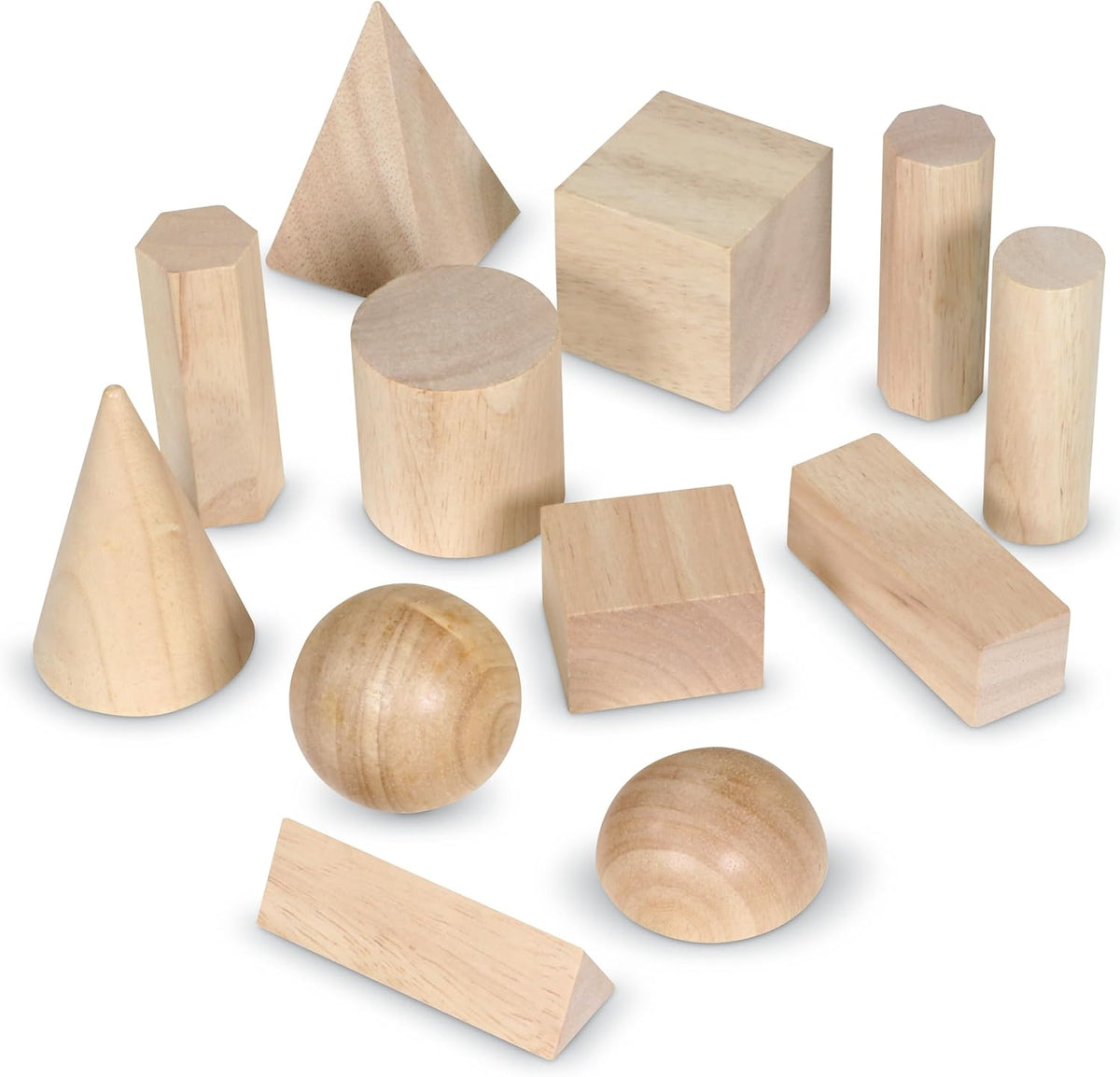 Learning Resources Wooden Geometric Solids