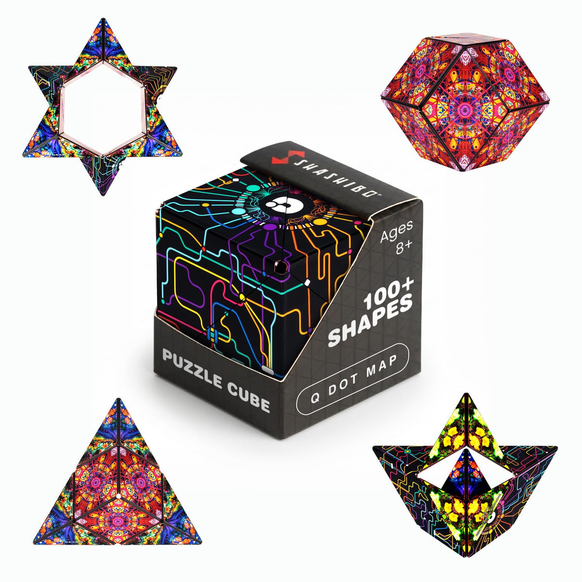 Shashibo DODECA Magnetic Puzzle Cube, Stress Relief Fidget Toy