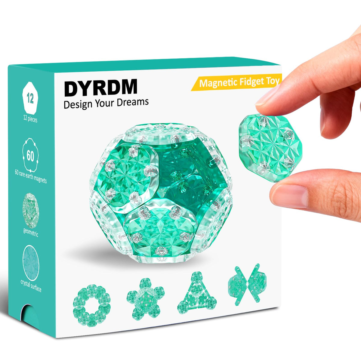Magnetic Fidget Sphere, Adult Fidget Toy for Focus & Stress Relief