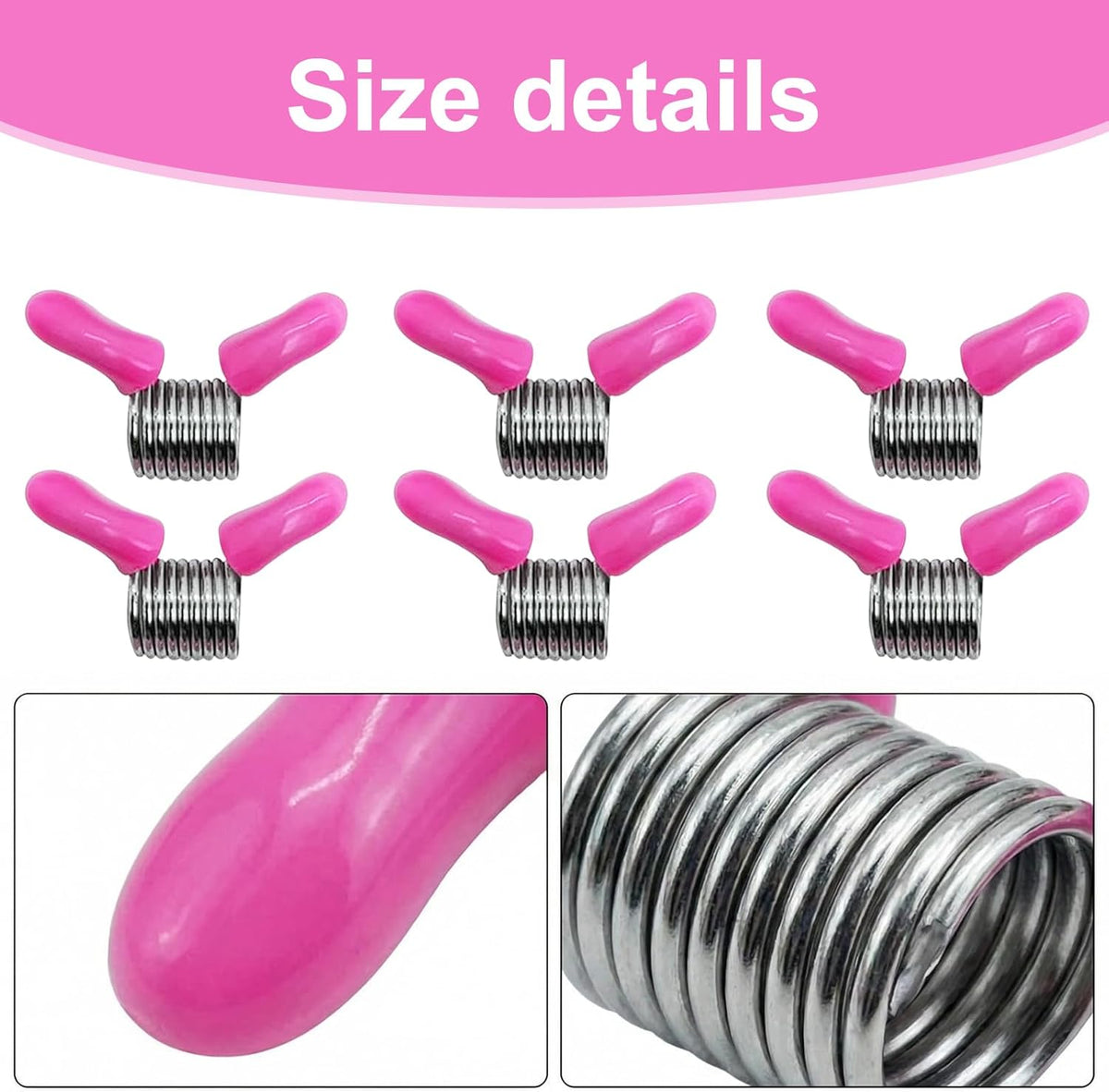 Bead Clamps with Red Handles, 6‑Piece
