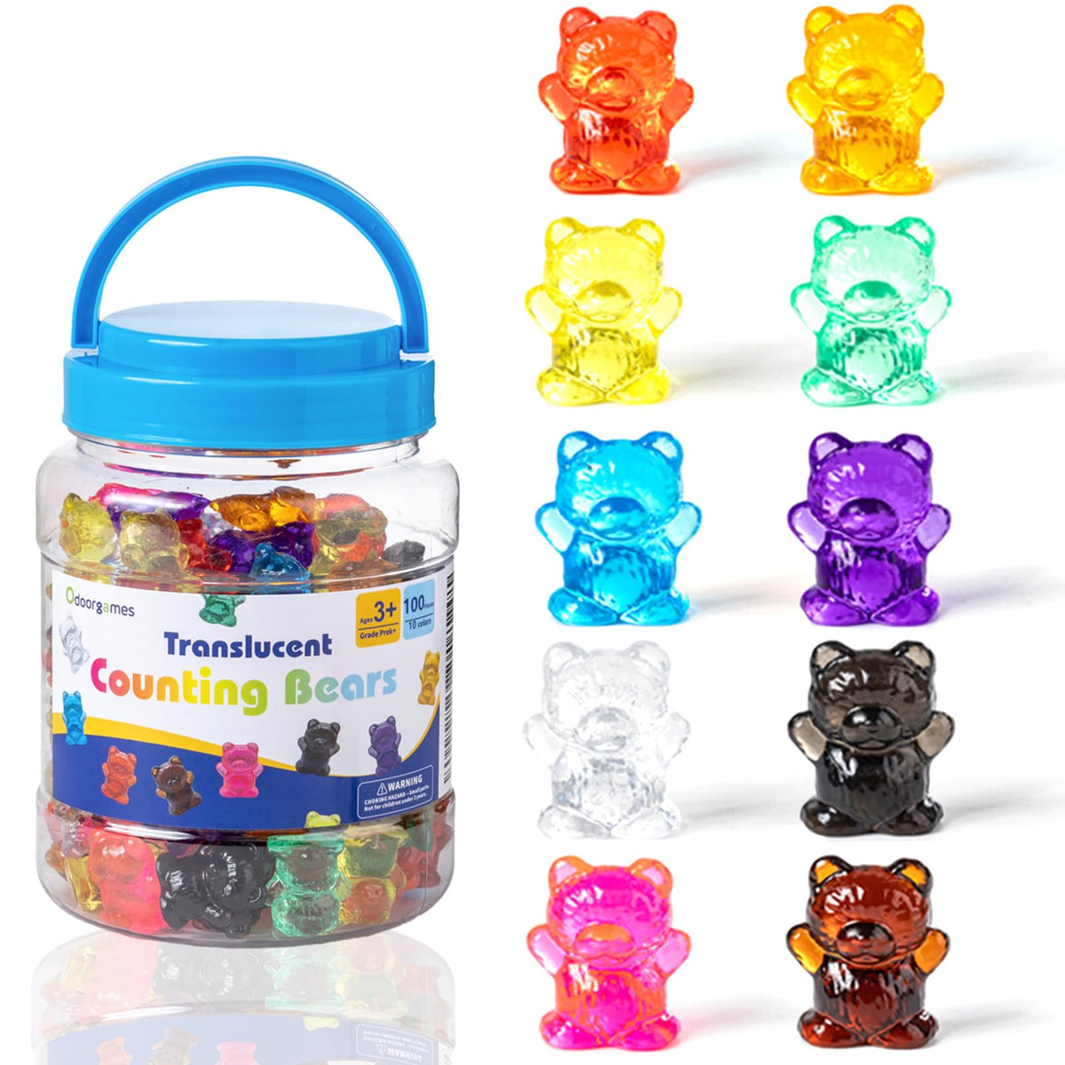 60 Pcs 3D Shapes for Teaching - Light Table Manipulatives