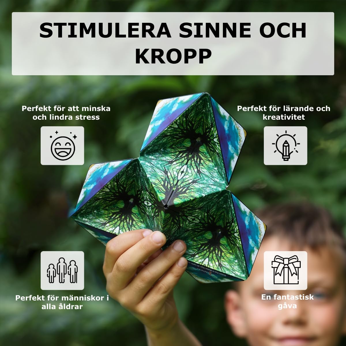 Shashibo DODECA Magnetic Puzzle Cube, Stress Relief Fidget Toy