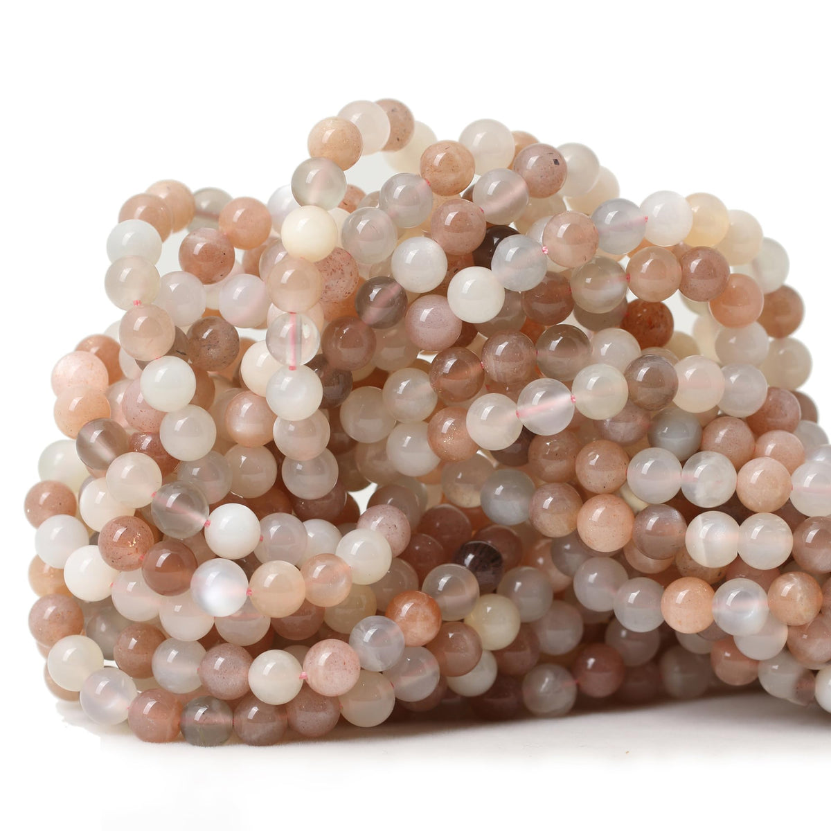 60PCS 6mm Natural Indian Agate Gemstone Round Loose Beads for Jewelry Making DIY 1 Strand 15"