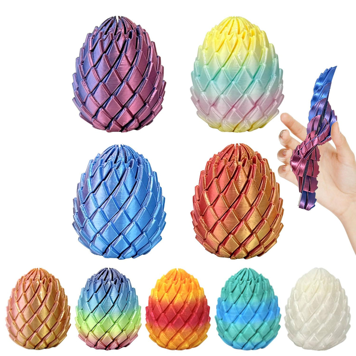 18PCS 3D Printed Fidget Toys Set, Assorted Desk Toys for Adults and Kids