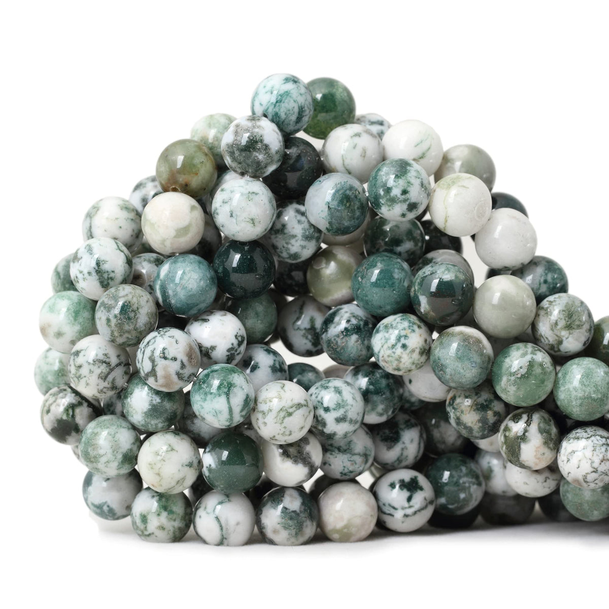 60PCS 6mm Natural Indian Agate Gemstone Round Loose Beads for Jewelry Making DIY 1 Strand 15"