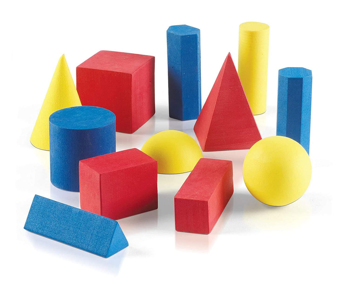 hand2mind ManipuLite GeoSolids, Set of 6