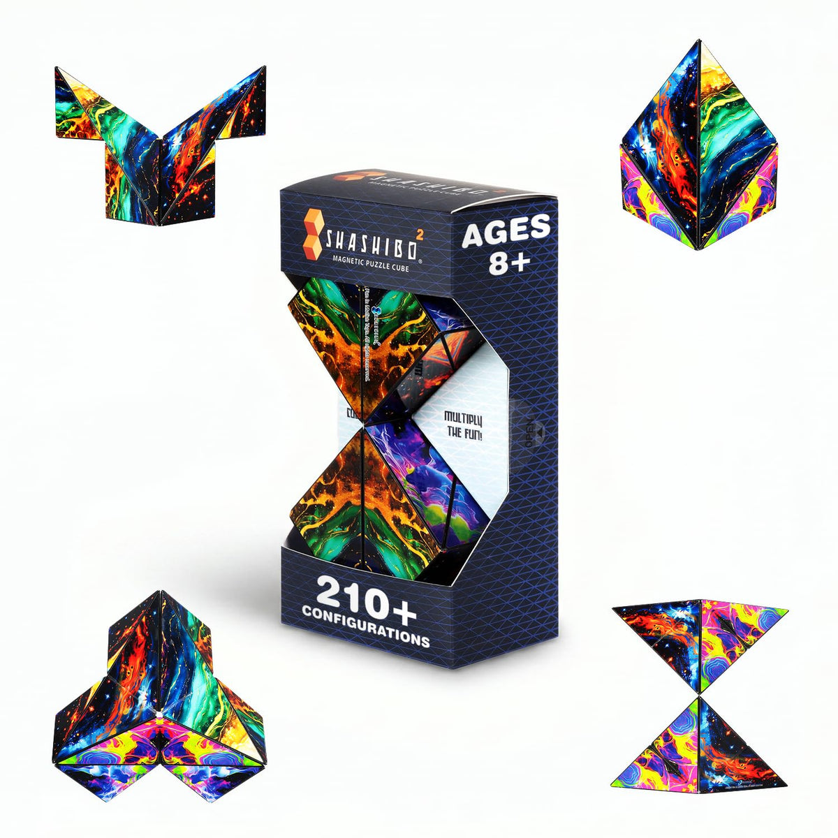Shashibo DODECA Magnetic Puzzle Cube, Stress Relief Fidget Toy