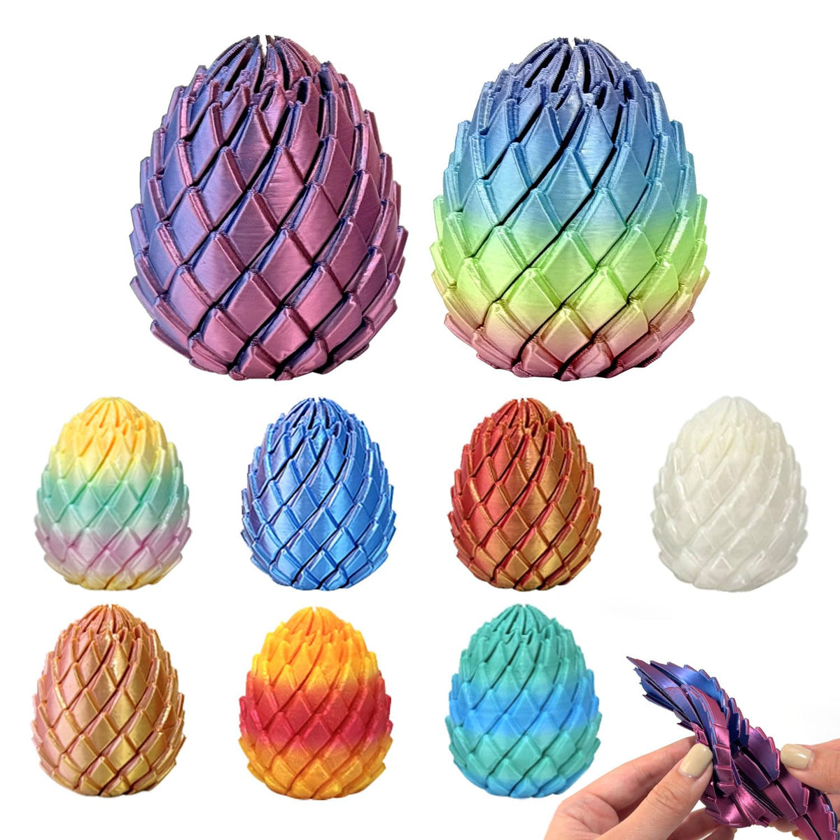 18PCS 3D Printed Fidget Toys Set, Assorted Desk Toys for Adults and Kids