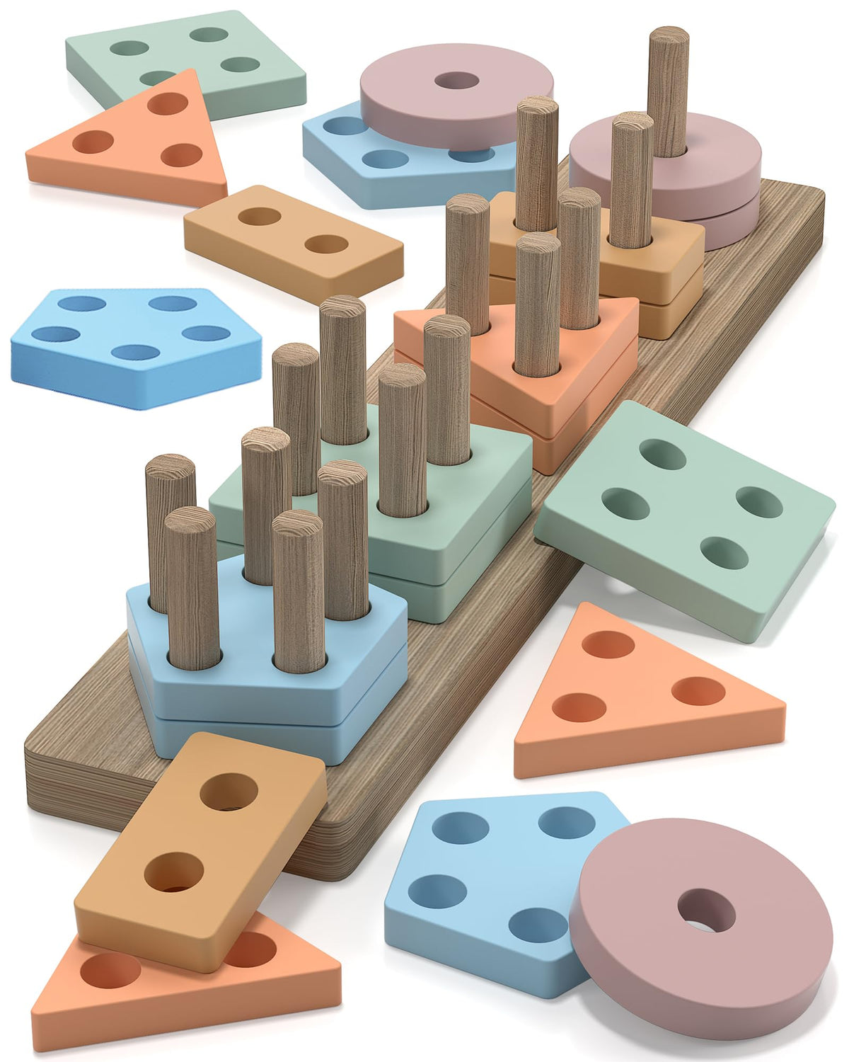 Zartores Montessori Toys for 1 2 Year Old Boys Girls Gifts, Toddler Toys
