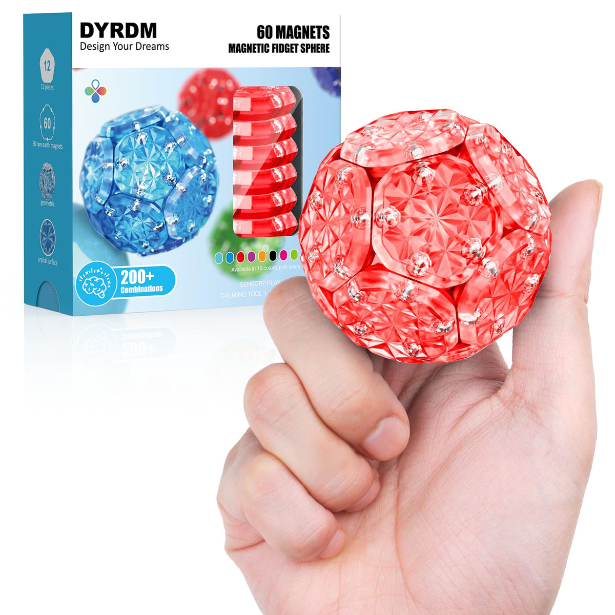 Magnetic Fidget Sphere, Adult Fidget Toy for Focus & Stress Relief