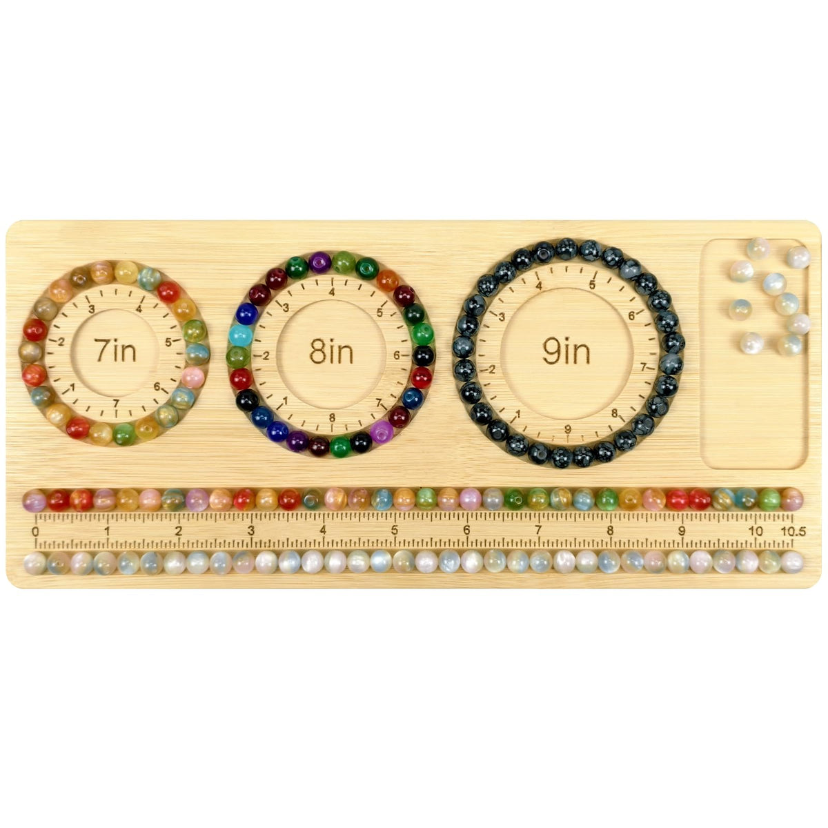 Petoysoso Bead Boards for Jewelry Making, Bamboo Beading Board for Bracelet & Necklace, Jewelry Making Supplies,Bead Tray Supplies