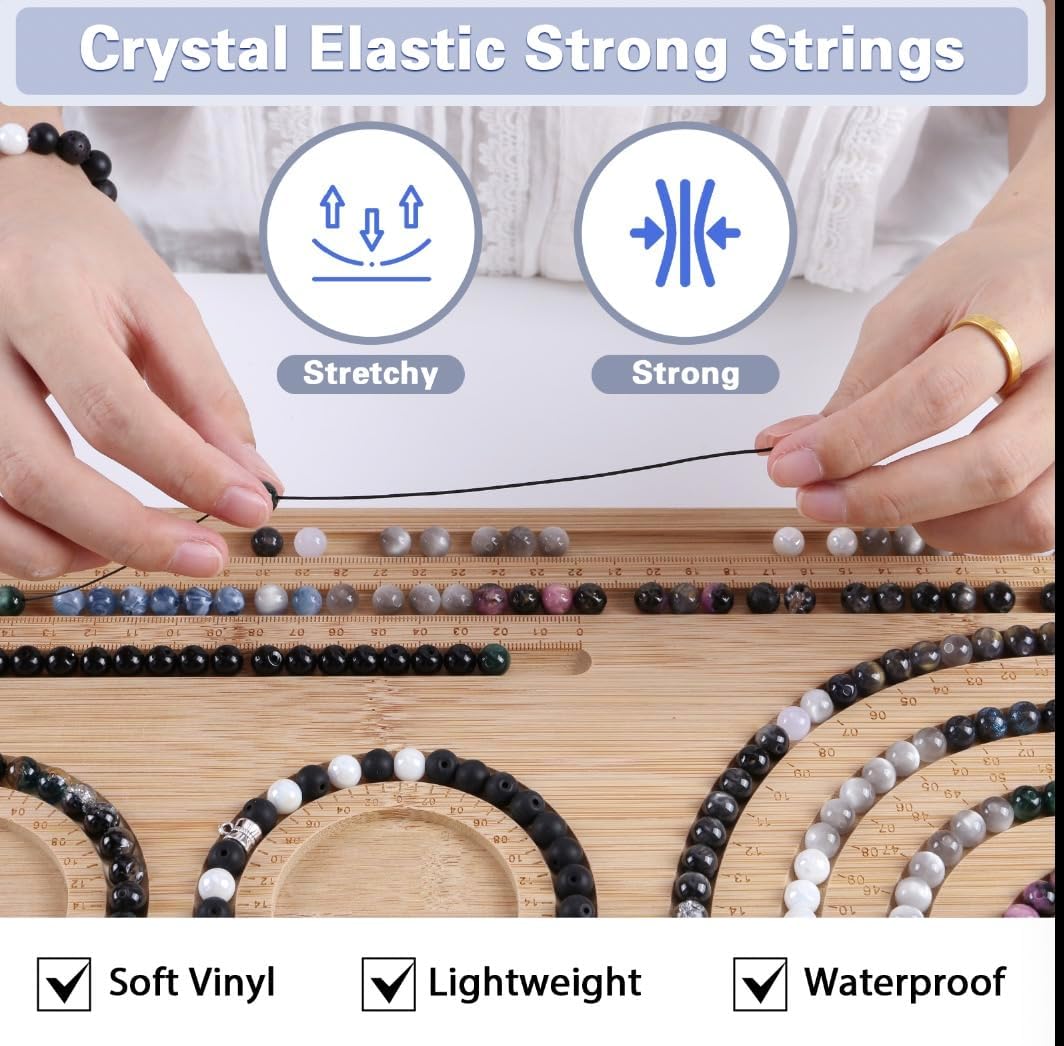 Glass Beads for Jewelry Making, 18 Colors Glass Beads for Bracelets Making kit Including 2-8mm Bead spacers/Lava Beads/Stone Rock DIY Jewelry Making Supplies for Adults (Thanksgiving, Christmas)