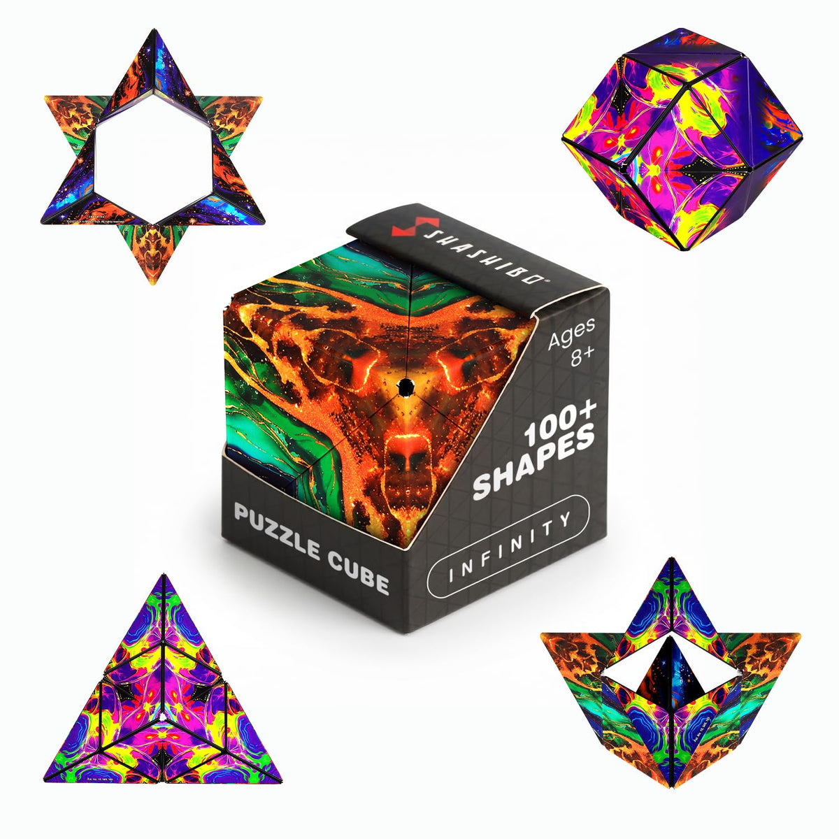 Shashibo DODECA Magnetic Puzzle Cube, Stress Relief Fidget Toy