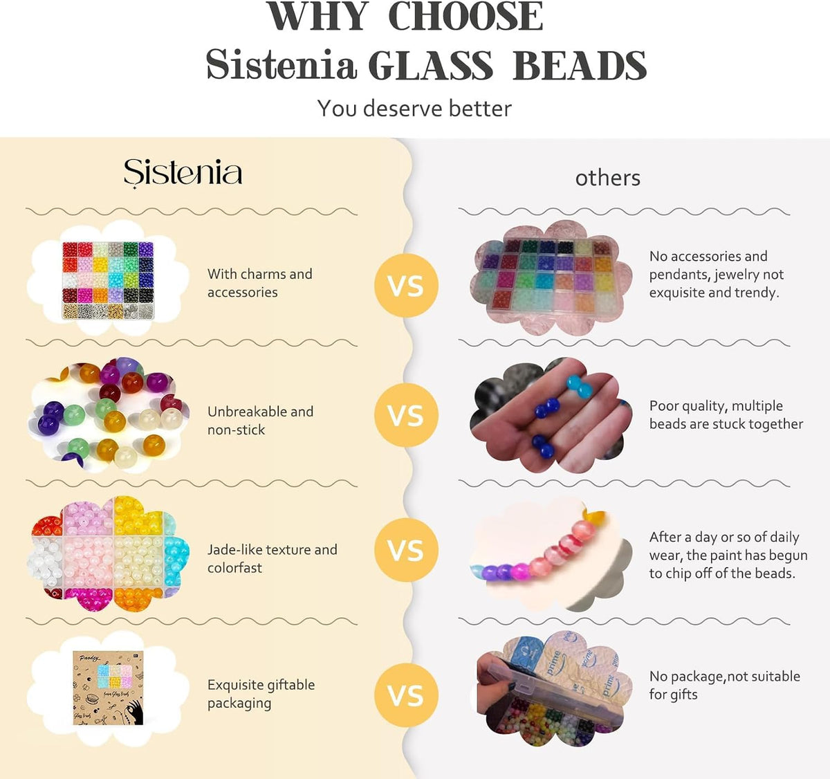 6mm Glass Beads Bracelet Making Kit 1400pcs, 24 Colors Crystal Beads for Jewelry Making Round Beads DIY Crafts with Spacer Beads Charms Accessories