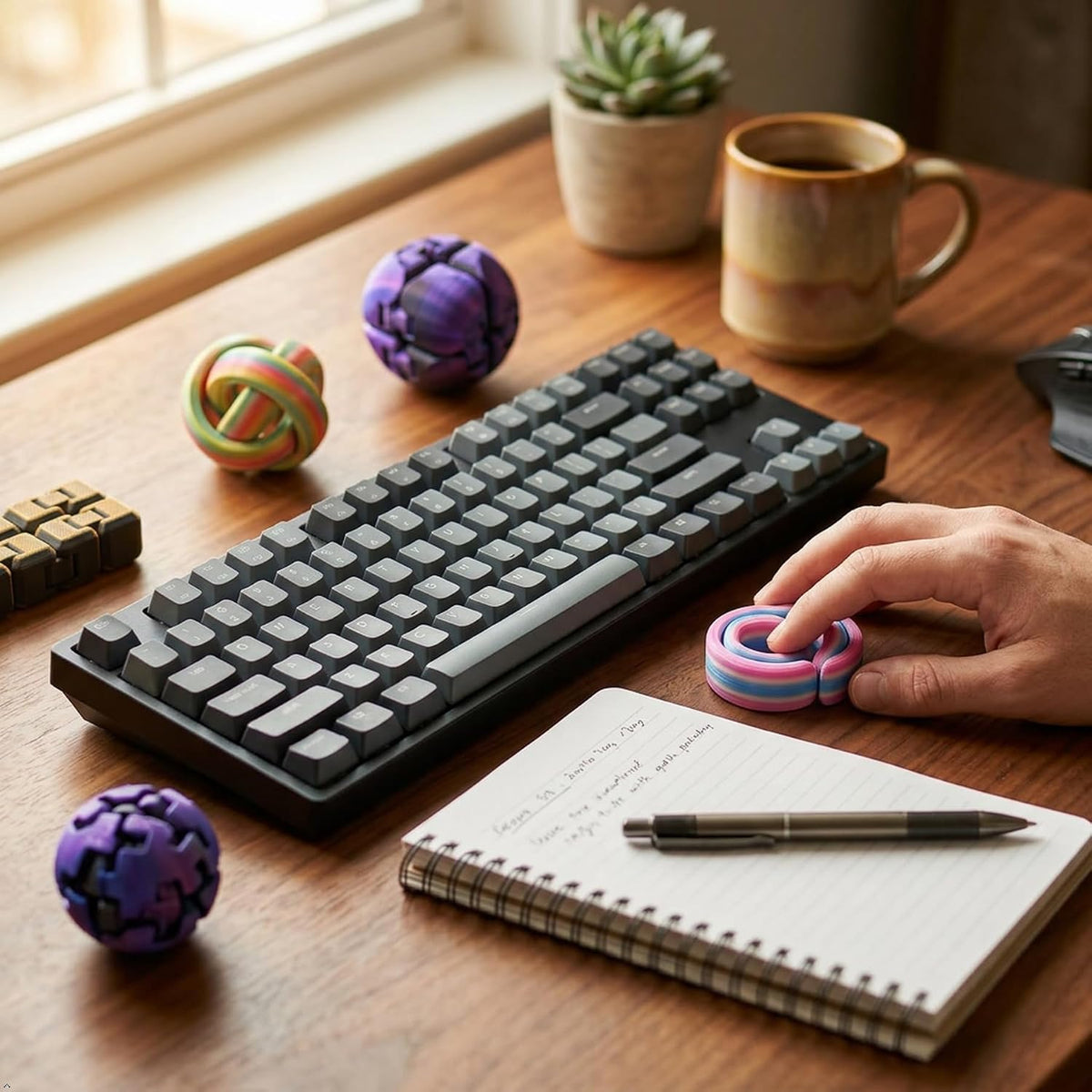 18PCS 3D Printed Fidget Toys Set, Assorted Desk Toys for Adults and Kids