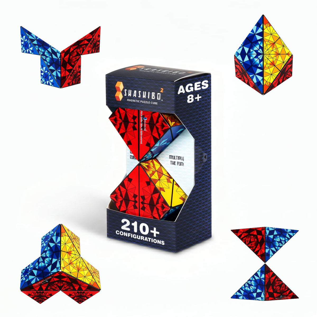 Shashibo DODECA Magnetic Puzzle Cube, Stress Relief Fidget Toy