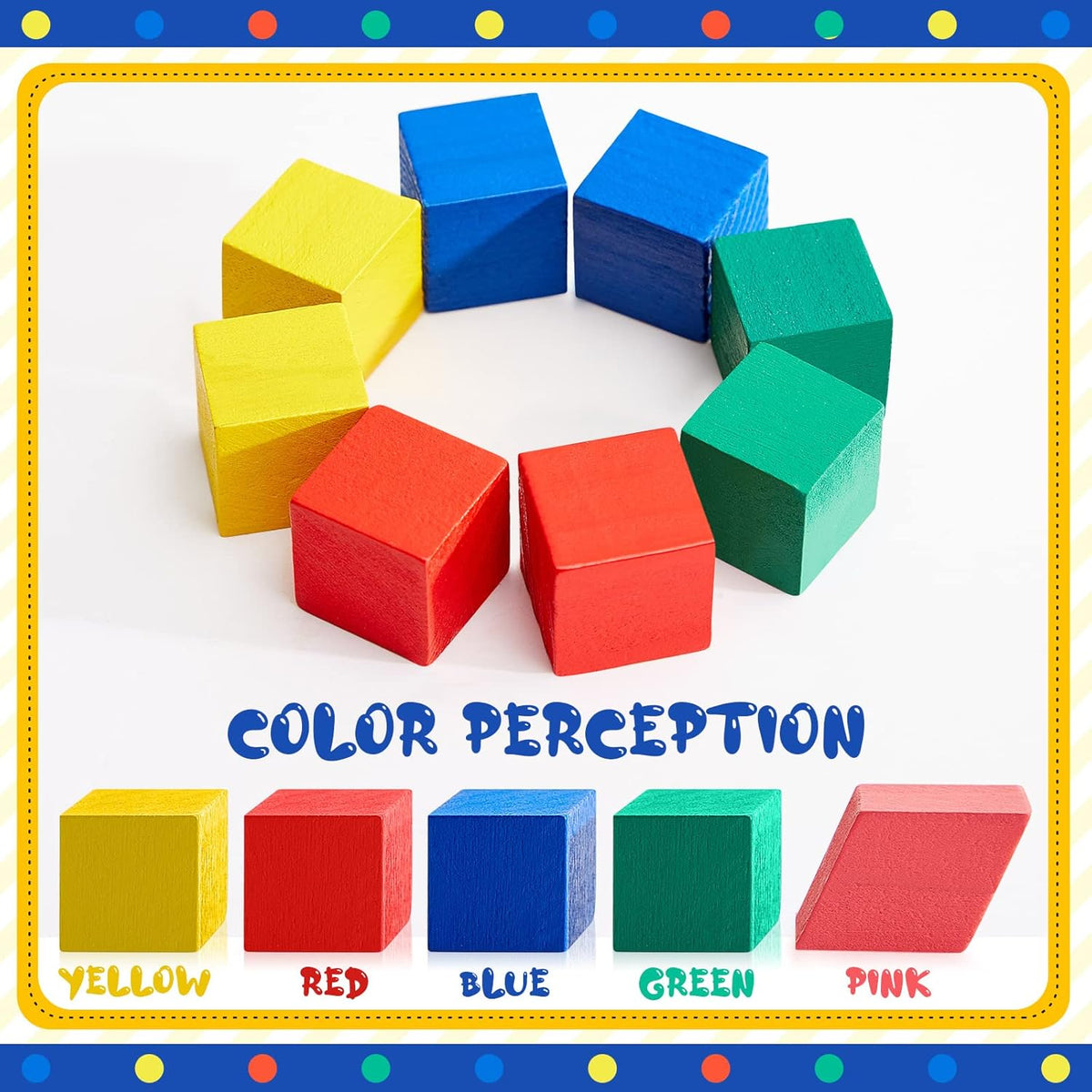 140 Pcs Mini 3D Shapes for Teaching, Wood Building Geometric Solids Blocks