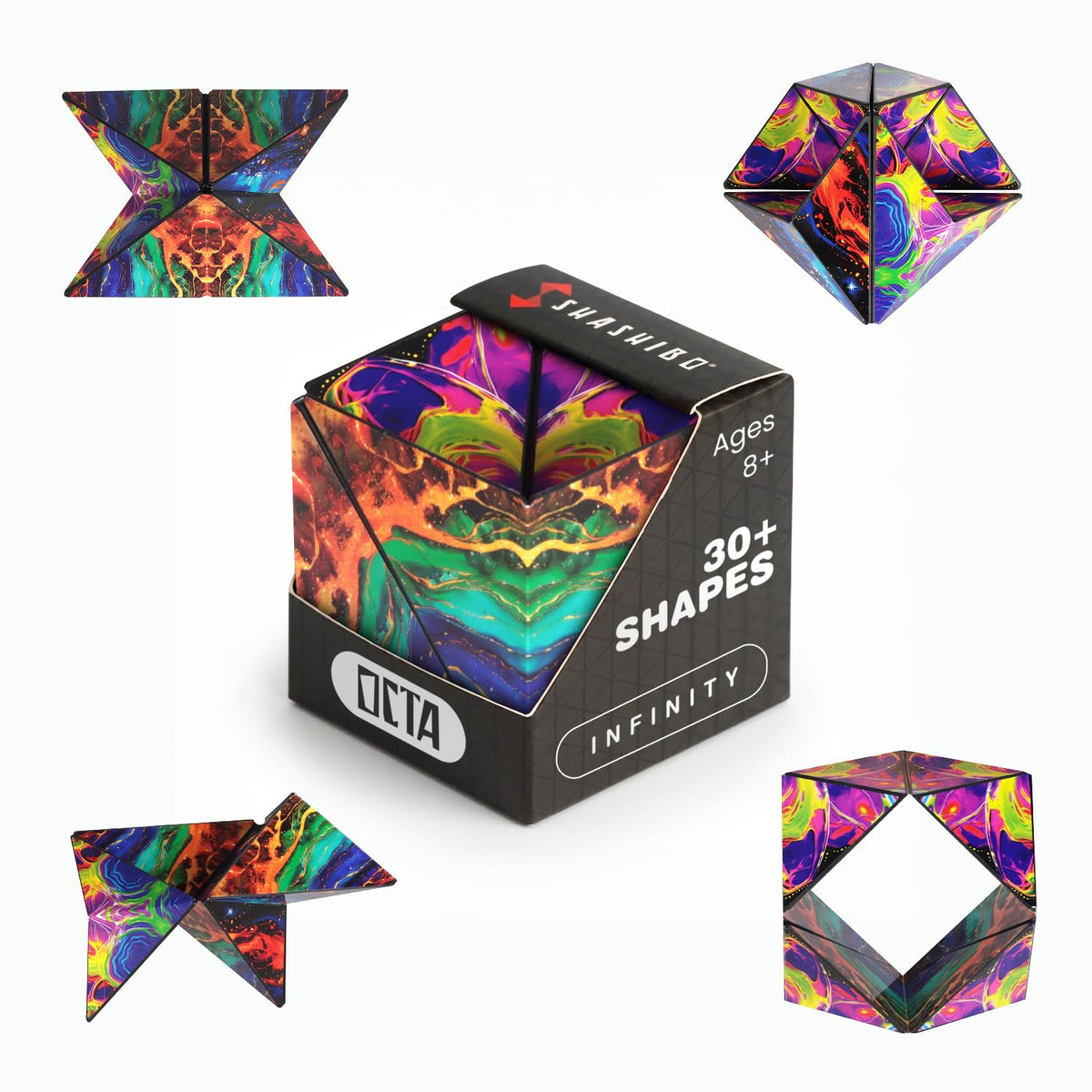 Shashibo DODECA Magnetic Puzzle Cube, Stress Relief Fidget Toy