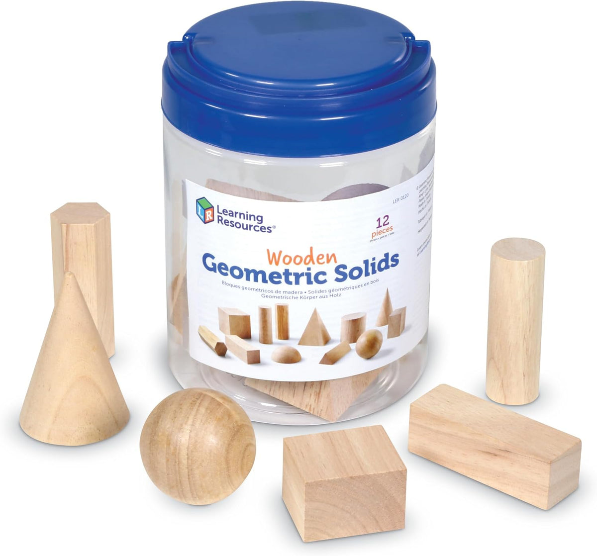 Learning Resources Wooden Geometric Solids