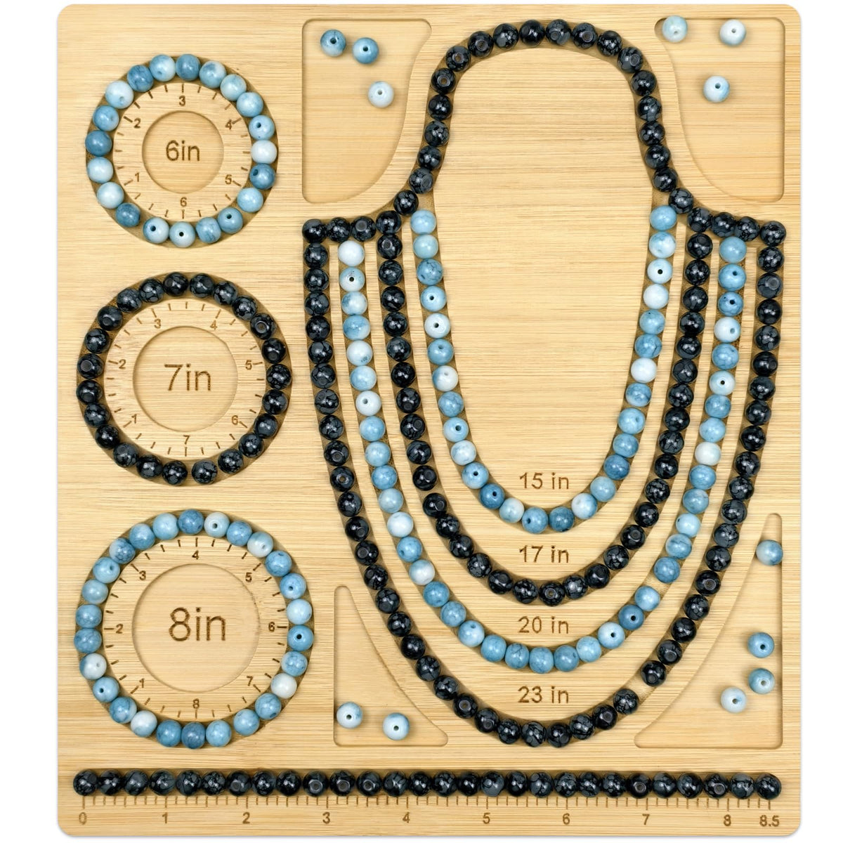 Petoysoso Bead Boards for Jewelry Making, Bamboo Beading Board for Bracelet & Necklace, Jewelry Making Supplies,Bead Tray Supplies