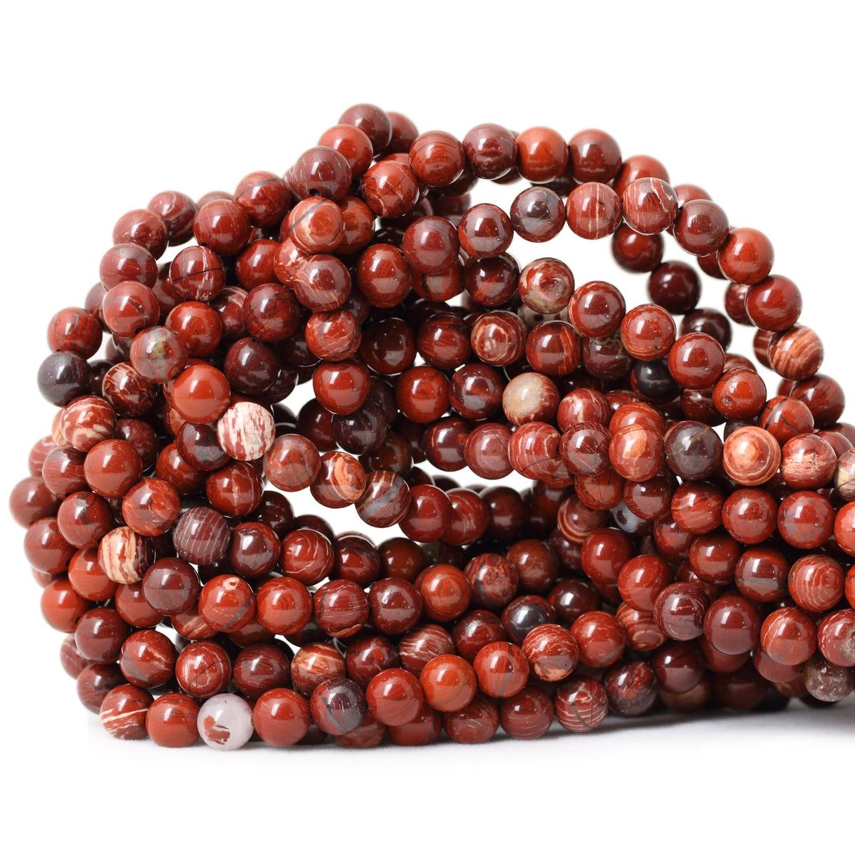 60PCS 6mm Natural Indian Agate Gemstone Round Loose Beads for Jewelry Making DIY 1 Strand 15"
