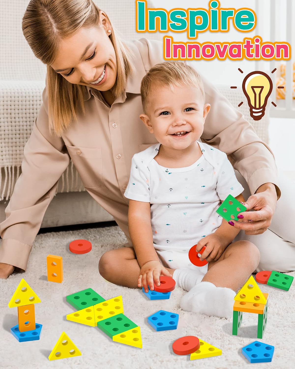 Zartores Montessori Toys for 1 2 Year Old Boys Girls Gifts, Toddler Toys