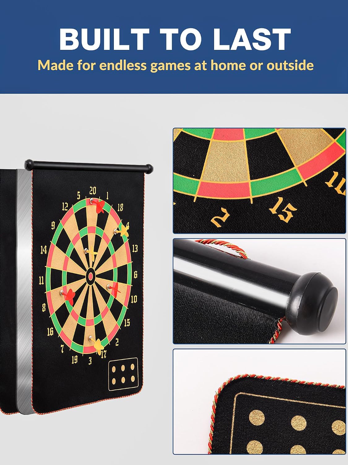 BATURU Magnetic Dart Board for Kids & Teen Boys, Dart Game