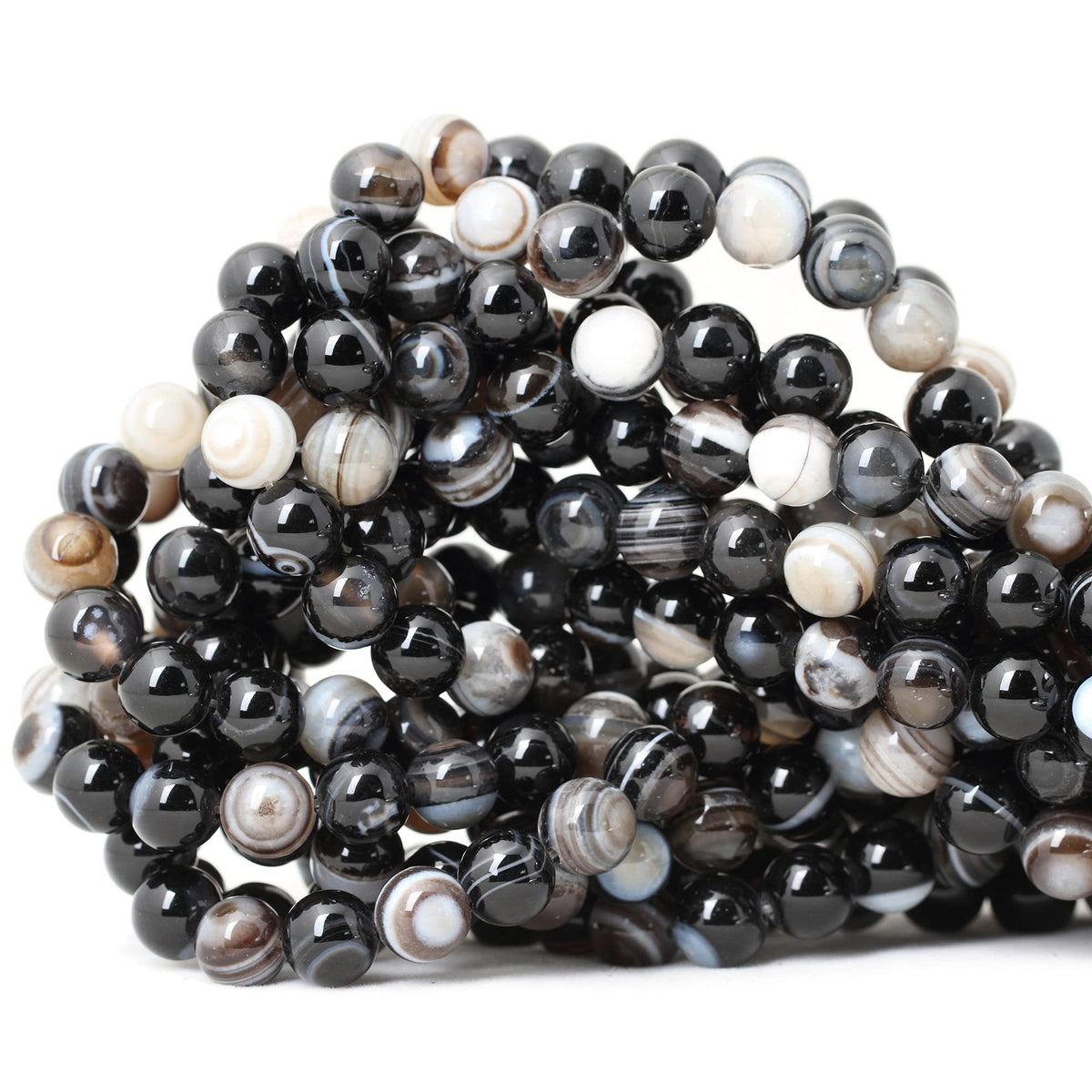 60PCS 6mm Natural Indian Agate Gemstone Round Loose Beads for Jewelry Making DIY 1 Strand 15"
