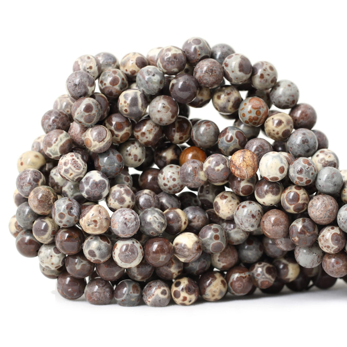 60PCS 6mm Natural Indian Agate Gemstone Round Loose Beads for Jewelry Making DIY 1 Strand 15"