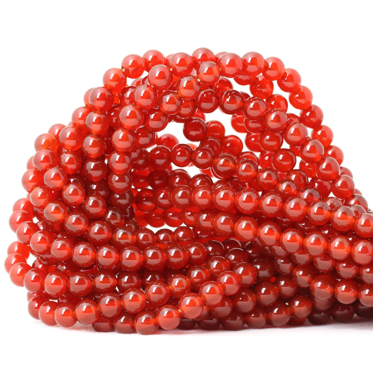 60PCS 6mm Natural Indian Agate Gemstone Round Loose Beads for Jewelry Making DIY 1 Strand 15"