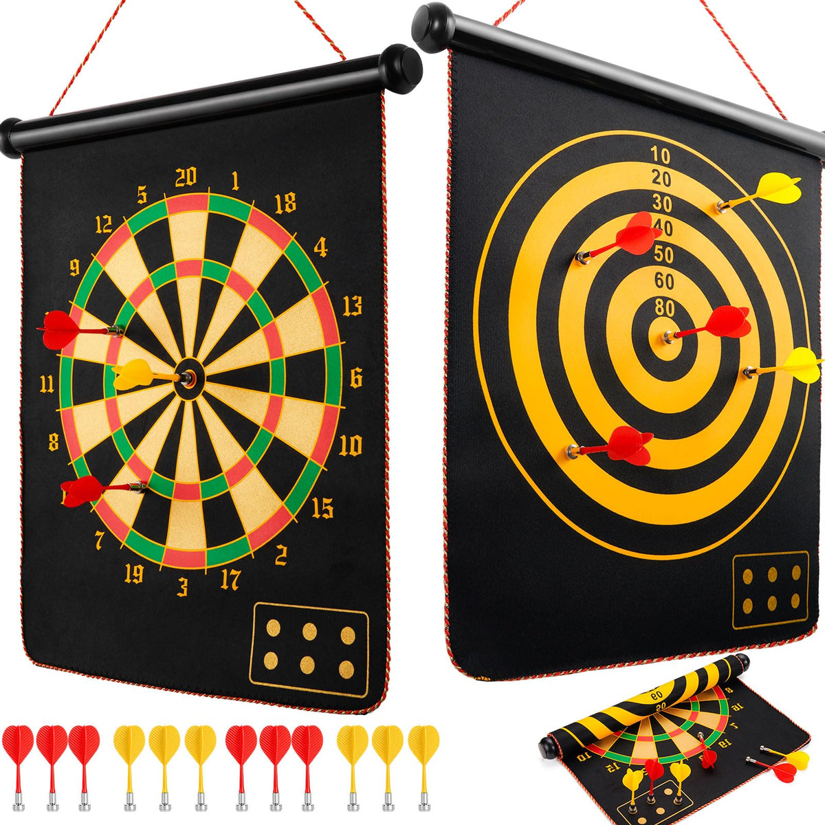 BATURU Magnetic Dart Board for Kids & Teen Boys, Dart Game