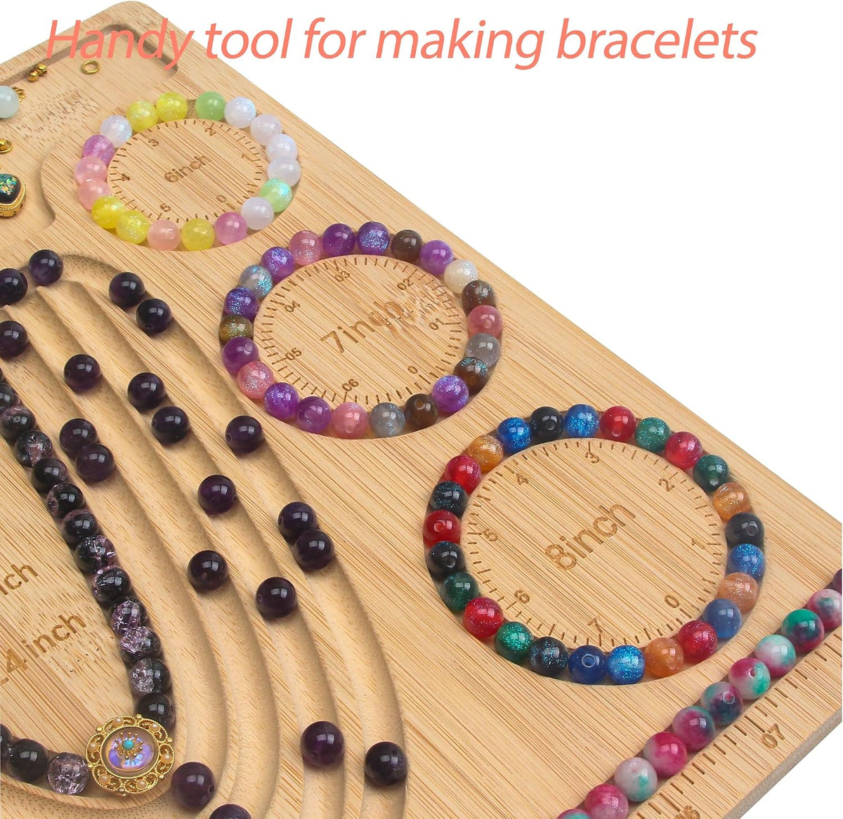 Bead Board for Jewelry Making, Necklace Bracelet Making Kit, Design Tray