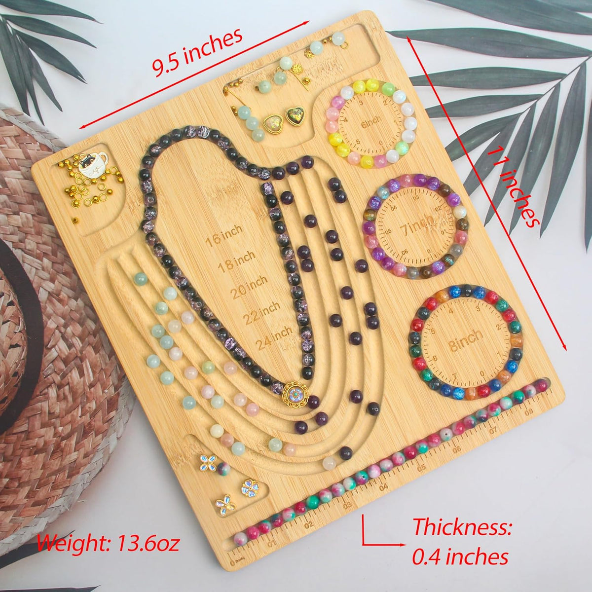Bead Board for Jewelry Making, Necklace Bracelet Making Kit, Design Tray