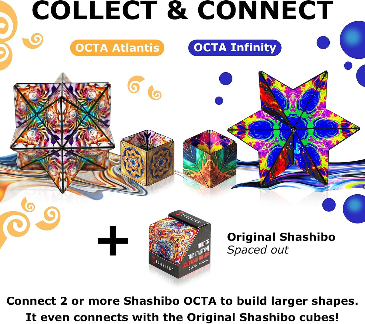 Shashibo OCTA Magnetic Puzzle Toy, Stress Relief Fidget Toy