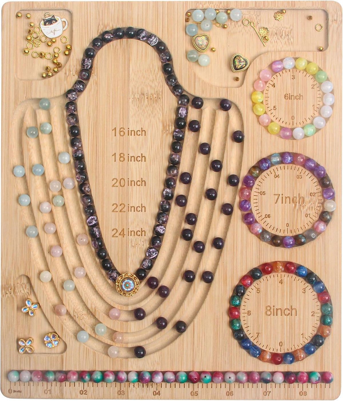 Bead Board for Jewelry Making, Necklace Bracelet Making Kit, Design Tray