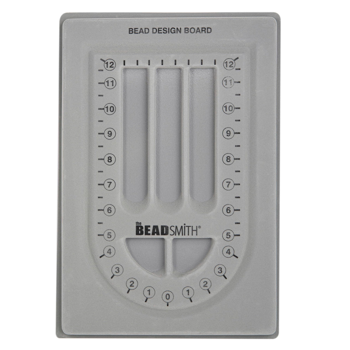 The Beadsmith Bead Board with Cover, Grey Flocked