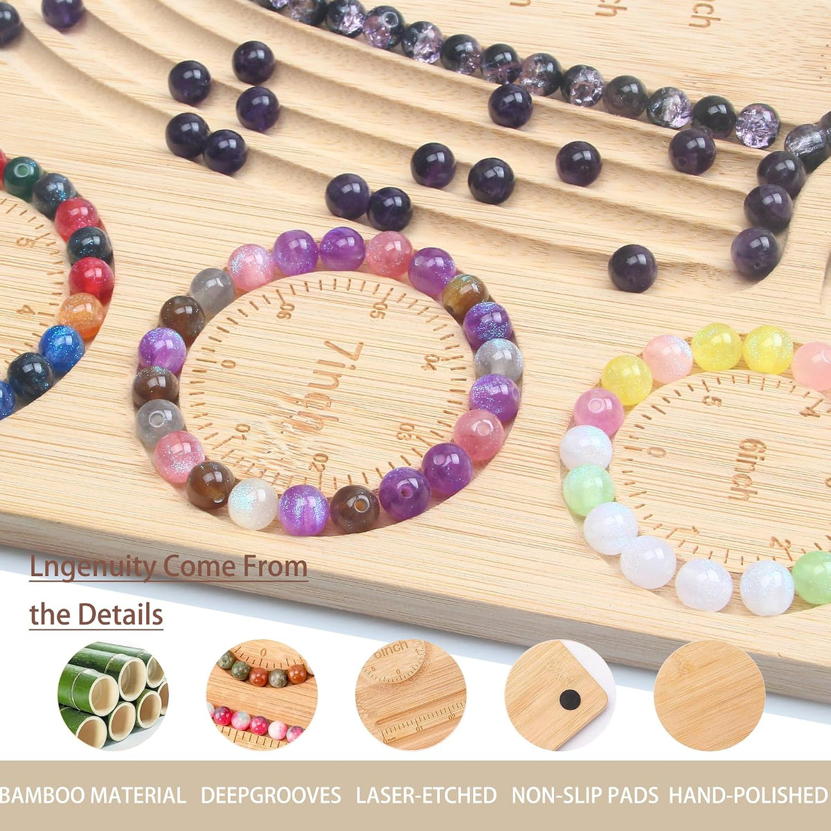 Bead Board for Jewelry Making, Necklace Bracelet Making Kit, Design Tray